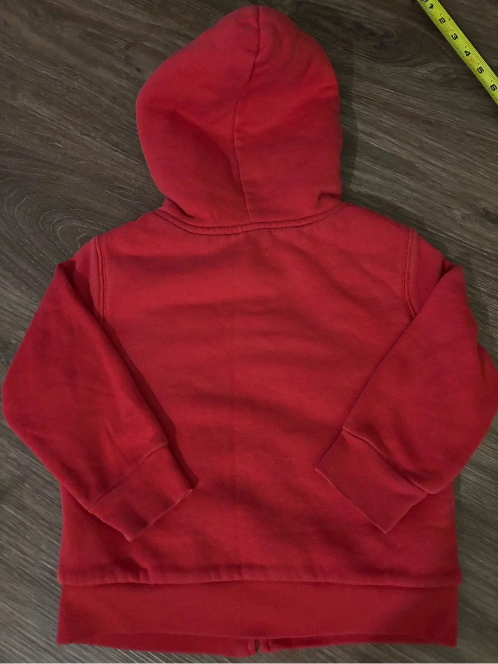 Baby GAP 3T Teddy Bear Sherpa Fleece Zip Hoodie Red tomato sauce 00s Y2K